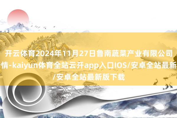 开云体育2024年11月27日鲁南蔬菜产业有限公司价钱行情-