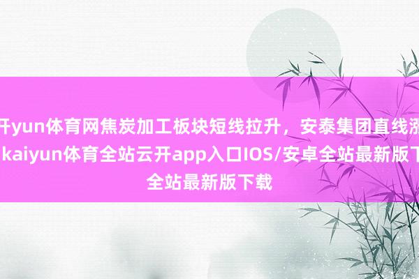 开yun体育网焦炭加工板块短线拉升，安泰集团直线涨停-kai