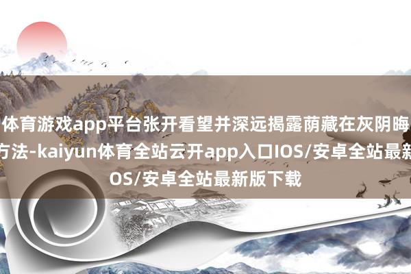 体育游戏app平台张开看望并深远揭露荫藏在灰阴晦的机要方法-kaiyun体育全站云开app入口IOS/安卓全站最新版下载