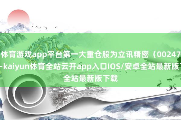 体育游戏app平台第一大重仓股为立讯精密（002475）-kaiyun体育全站云开app入口IOS/安卓全站最新版下载