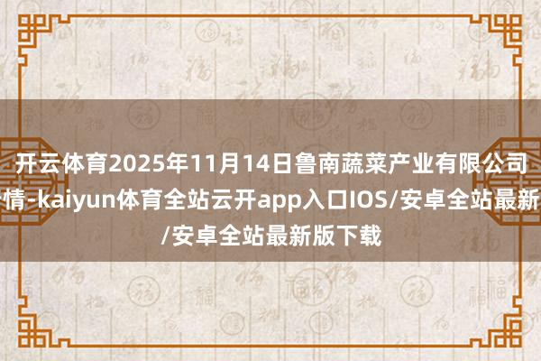 开云体育2025年11月14日鲁南蔬菜产业有限公司价钱行情-