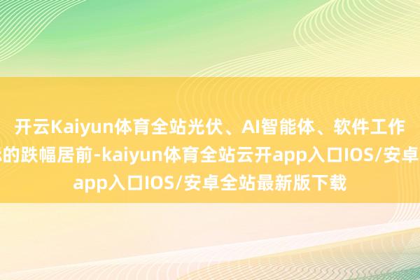 开云Kaiyun体育全站光伏、AI智能体、软件工作、数字货币等标的跌幅居前-kaiyun体育全站云开app入口IOS/安卓全站最新版下载